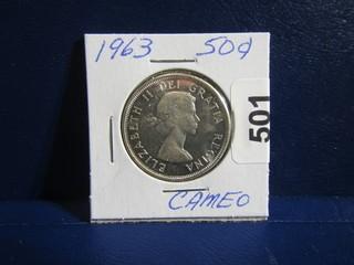 Canada Fifty Cents 1963 Cameo