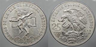 1968 Olympic silver coin Mexaco