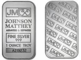 1 troy oz Silver Bar .999 Silver