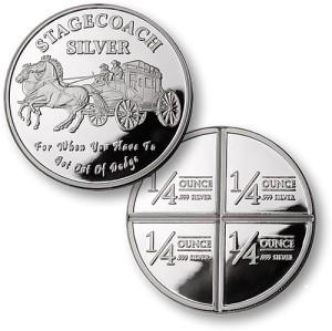 Stagecoach ! Oz .999 Silver Coin