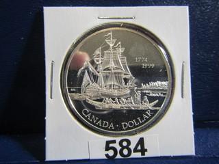 Canada 1999 Silver Dollar Voyage of Juan Perez