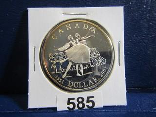 Canada 2001 Silver Dollar National Ballet Of Canada 50 Anniversary