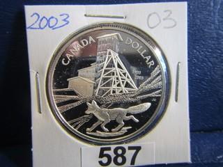 Canada 2003 Silver Dollar "COBALT DISCOVERY"