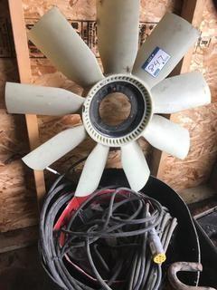 Assorted Wiring, Hose and Fan.