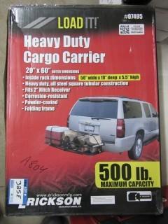 Heavy Duty Cargo Carrier 20"x60" 500 LB Capacity.