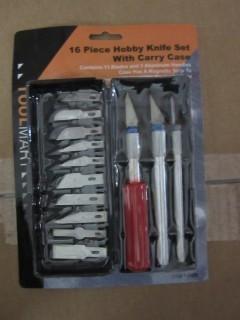 NEW 16pc Hobby Knife Set with Carry Case