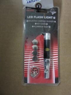 NEW LED Flashlight Compass Whistle