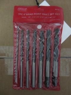 NEW 7pc 6" Point Drill Bit Set