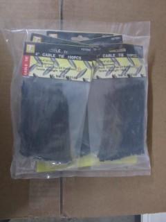 NEW 1000pc 4" Cable Ties (10-pack of 100 each)