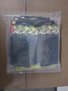 NEW 1000pc 4" Cable Ties (10-pack of 100 each)