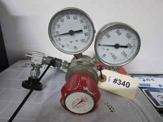 High Pressure Regulator w/gauges