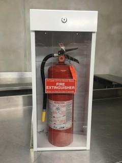 Fire Extinguisher c/w Cabinet.