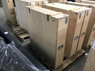 (1) Wooden Packaging Crate, 9" x 40" x 40-3/4".