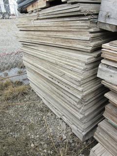 Quantity of 40" x 48" x 3/4" Plywood.