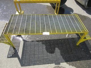 80" x 24" x  10    2-Step Metal Platform.