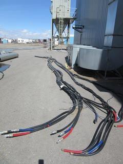 High Voltage 3 Conductor Aluminum Cable Approx 25'.