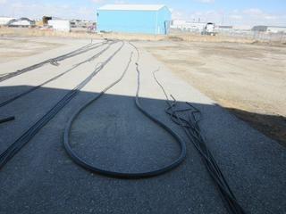 High Voltage 3 Conductor Aluminum Cable Approx 50'.