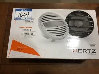 Hertz HMX8 Two-Way Marine Speakers.