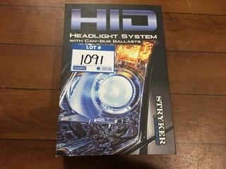 Stryker HID Headlight System With Can-Bus Ballasts, HIDH4-6KFLEX.
