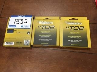 (3) IDataLink Maestro UTO2 Toyota USB Adapters.