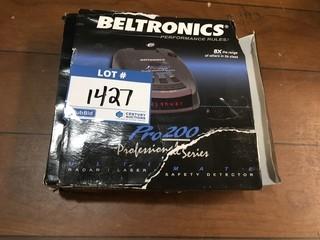Beltronics Pro 200 Ultimate Radar/Laser/Safety Detector.