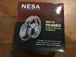 Nesa NHP-1A Foldable IR Stereo Wireless Headphones.