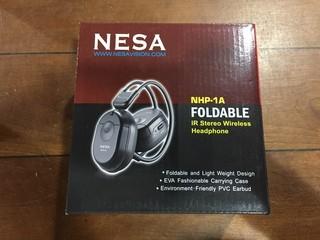 Nesa NHP-1A Foldable IR Stereo Wireless Headphones.