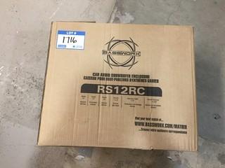 BassWorx RS12RC Car Audio Subwoofer Enclosure.
