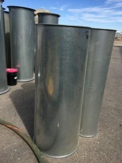 24" x 5' Galvanized Pipe.