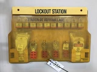 Lock Out / Tag Out Box c/w Contents.