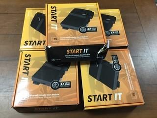 (5) CompuStar 7S CM7200 Universal Remote Start Keyless Entry Modules.