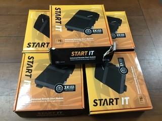 (5) CompuStar 7S CM7200 Universal Remote Start Keyless Entry Modules.