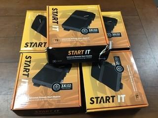 (5) CompuStar 7S CM7200 Universal Remote Start Keyless Entry Modules.