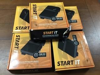 (5) CompuStar 7S CM7200 Universal Remote Start Keyless Entry Modules.