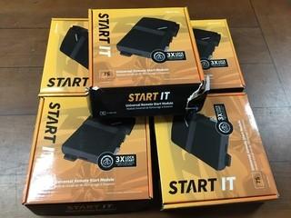 (5) CompuStar 7S CM7200 Universal Remote Start Keyless Entry Modules.