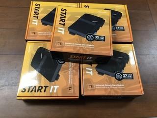 (5) CompuStar 7S CM7200 Universal Remote Start Keyless Entry Modules.