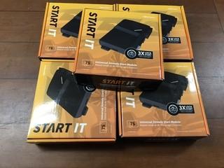 (5) CompuStar 7S CM7200 Universal Remote Start Keyless Entry Modules.