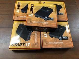 (5) CompuStar 7S CM7200 Universal Remote Start Keyless Entry Modules.