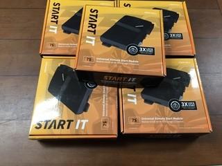 (5) CompuStar 7S CM7200 Universal Remote Start Keyless Entry Modules.