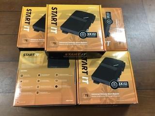 (5) CompuStar 7S CM7200 Universal Remote Start Keyless Entry Modules.