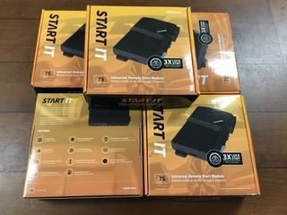 (5) CompuStar 7S CM7200 Universal Remote Start Keyless Entry Modules.