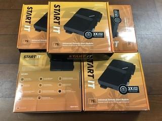 (5) CompuStar 7S CM7200 Universal Remote Start Keyless Entry Modules.