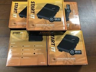 (5) CompuStar 7S CM7200 Universal Remote Start Keyless Entry Modules.