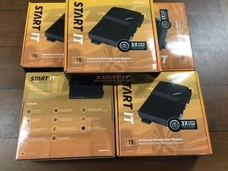 (5) CompuStar 7S CM7200 Universal Remote Start Keyless Entry Modules.