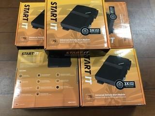 (5) CompuStar 7S CM7200 Universal Remote Start Keyless Entry Modules.