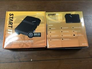(2) CompuStar 7S CM7200 Universal Remote Start Keyless Entry Modules.