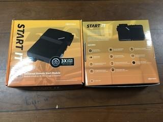 (2) CompuStar 7S CM7200 Universal Remote Start Keyless Entry Modules.