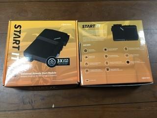 (2) CompuStar 7S CM7200 Universal Remote Start Keyless Entry Modules.