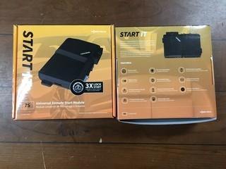 (2) CompuStar 7S CM7200 Universal Remote Start Keyless Entry Modules.