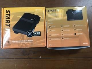 (2) CompuStar 7S CM7200 Universal Remote Start Keyless Entry Modules.
